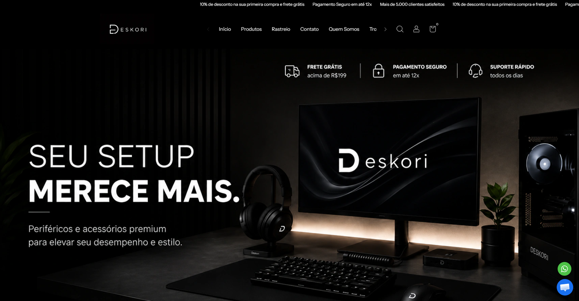 Site para empresa de e-commerce